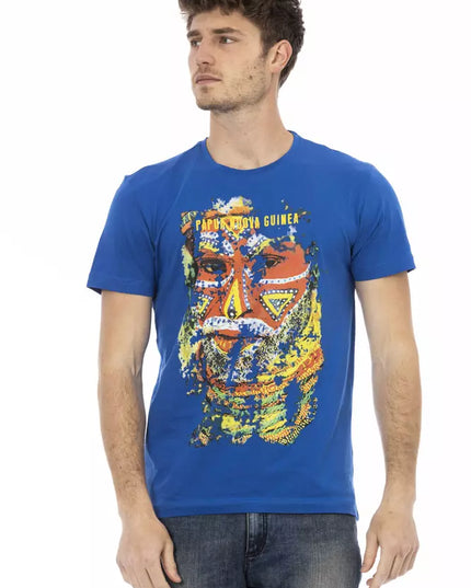 Trussardi Action Blue Cotton Men's T-Shirt