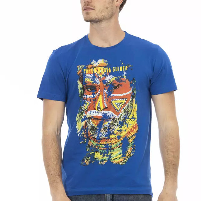 Trussardi Action Blue Cotton Men's T-Shirt
