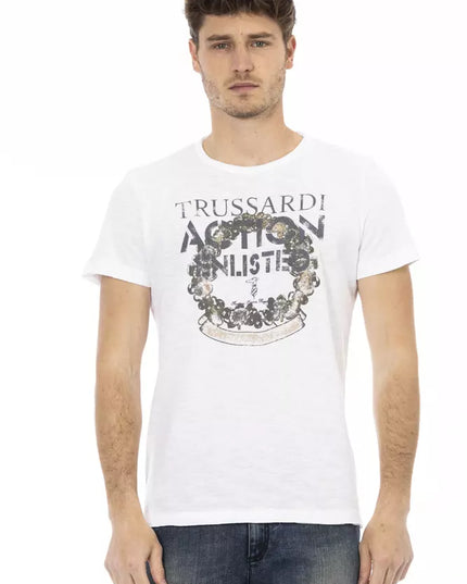 Trussardi Action White Cotton Men's T-Shirt