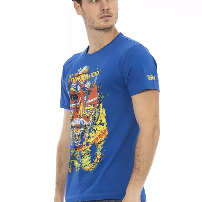 Trussardi Action Blue Cotton Men's T-Shirt
