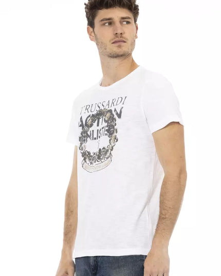 Trussardi Action White Cotton Men's T-Shirt