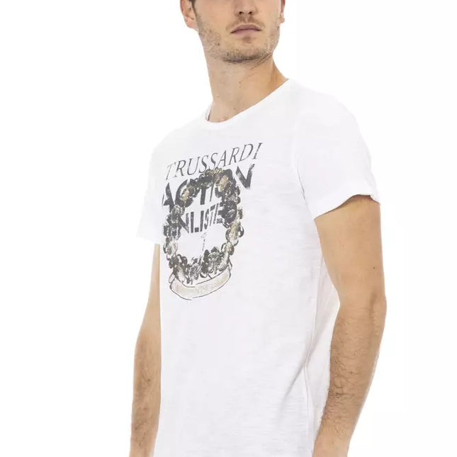 Trussardi Action White Cotton Men's T-Shirt