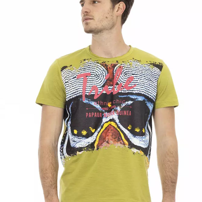 Trussardi Action Green Cotton Men's T-Shirt