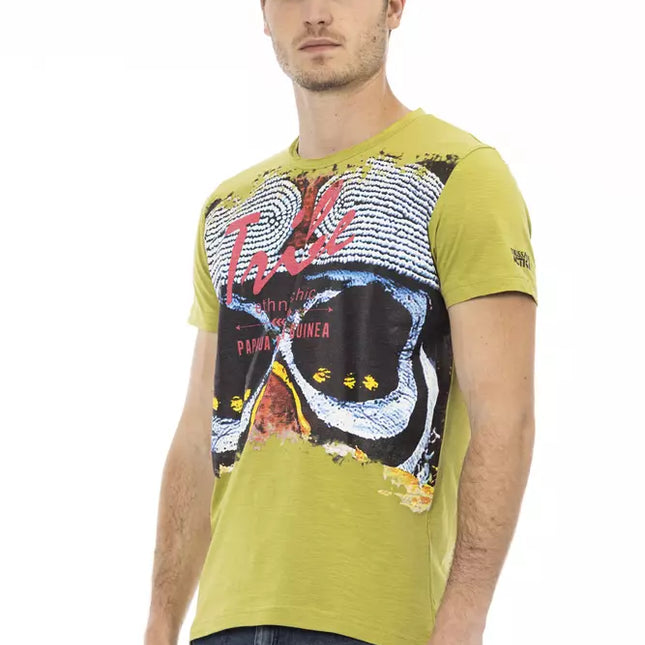 Trussardi Action Green Cotton Men's T-Shirt