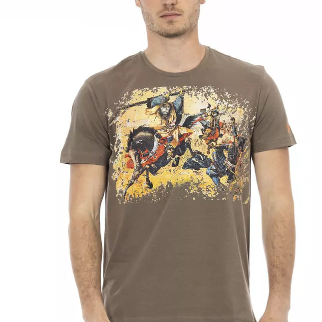 Trussardi Action Brown Cotton Men's T-Shirt
