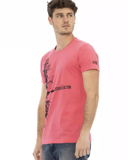 Trussardi Action Multicolor Cotton Men T-Shirt
