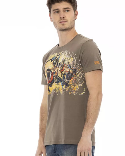 Trussardi Action Brown Cotton Men's T-Shirt