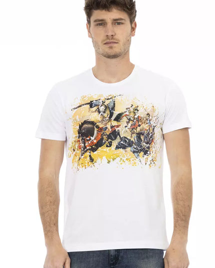 Trussardi Action White Cotton Men T-Shirt