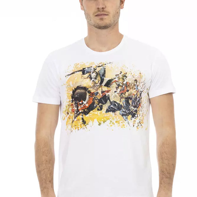 Trussardi Action White Cotton Men T-Shirt