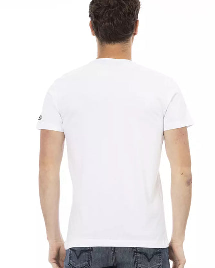 Trussardi Action White Cotton Men T-Shirt