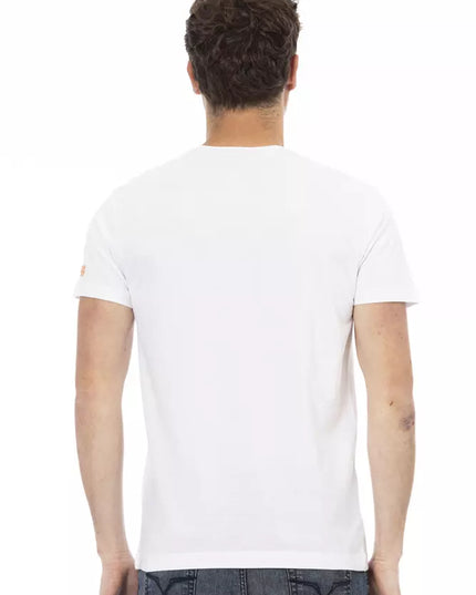 Trussardi Action White Cotton Men T-Shirt