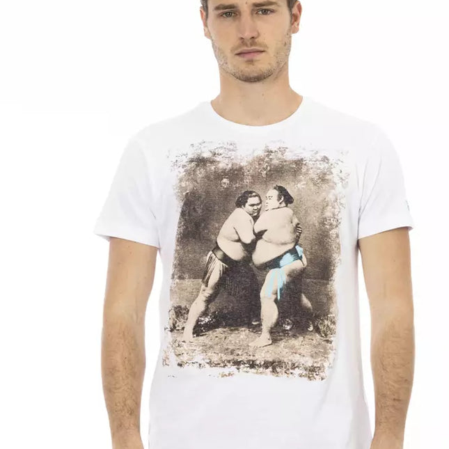 Trussardi Action White Cotton Men's T-Shirt