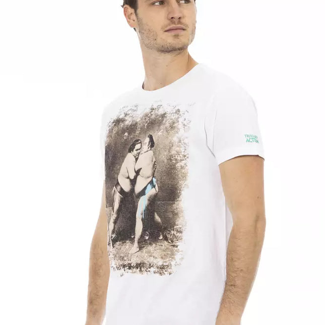 Trussardi Action White Cotton Men's T-Shirt