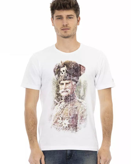 Trussardi Action White Cotton Men T-Shirt
