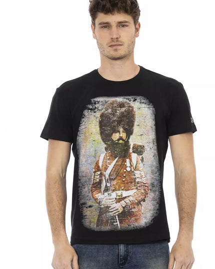 Trussardi Action Black Cotton Men's T-Shirt
