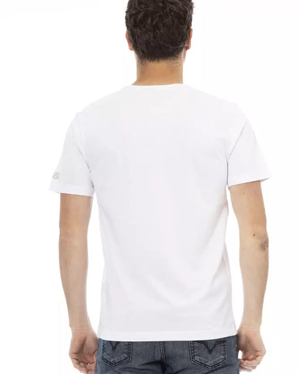 Trussardi Action White Cotton Men T-Shirt