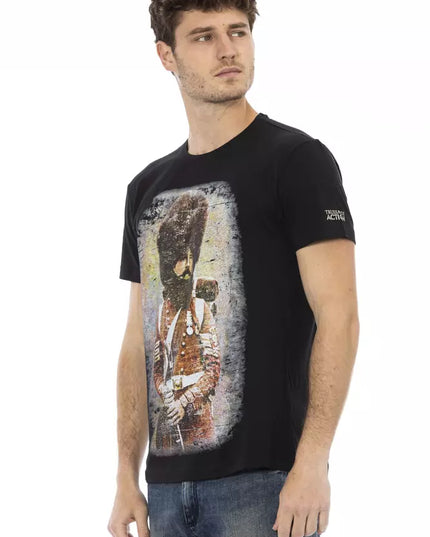 Trussardi Action Black Cotton Men's T-Shirt