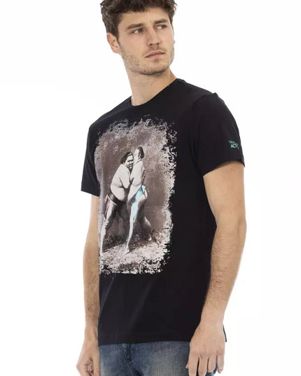 Trussardi Action Black Cotton Men T-Shirt