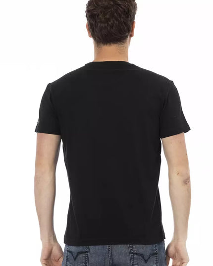 Trussardi Action Black Cotton Men's T-Shirt