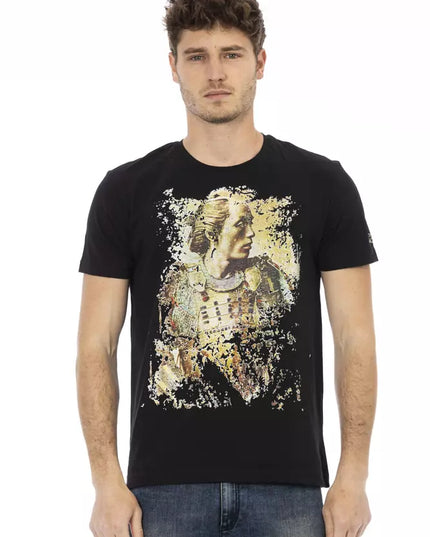 Trussardi Action Black Cotton Men T-Shirt