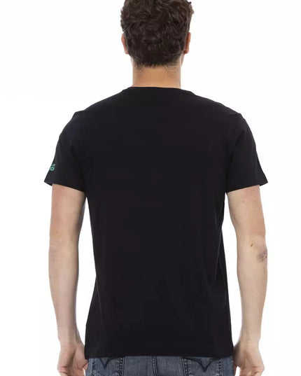 Trussardi Action Black Cotton Men T-Shirt