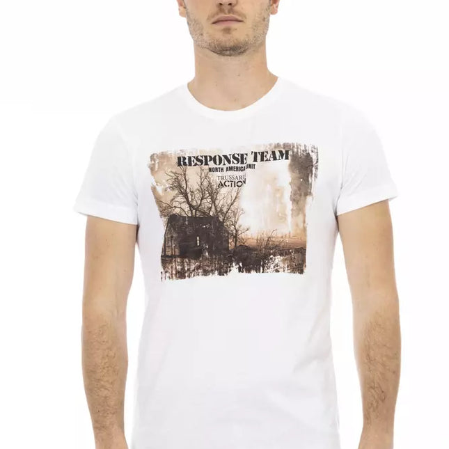 Trussardi Action White Cotton Men's T-Shirt