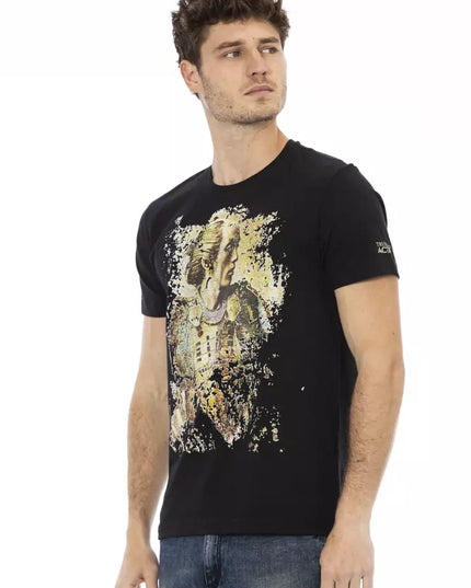 Trussardi Action Black Cotton Men T-Shirt