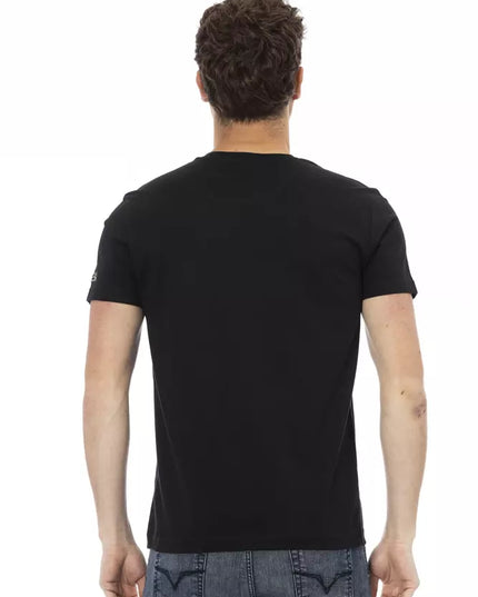 Trussardi Action Black Cotton Men T-Shirt