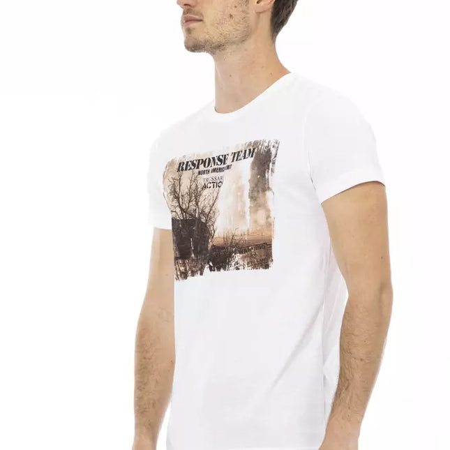 Trussardi Action White Cotton Men's T-Shirt