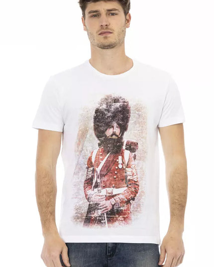 Trussardi Action White Cotton Men T-Shirt