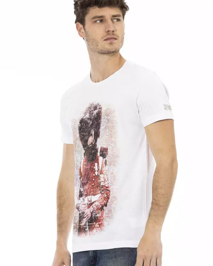 Trussardi Action White Cotton Men T-Shirt