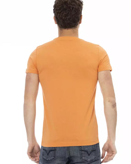 Trussardi Action Orange Cotton Men T-Shirt