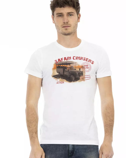 Trussardi Action White Cotton Men T-Shirt