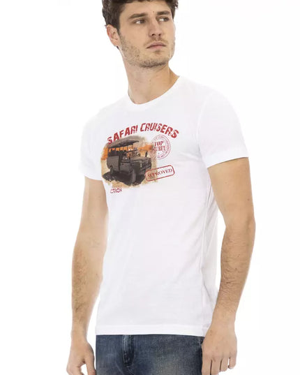 Trussardi Action White Cotton Men T-Shirt