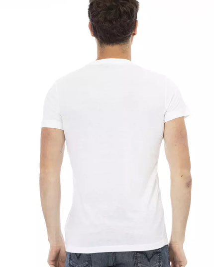 Trussardi Action White Cotton Men T-Shirt