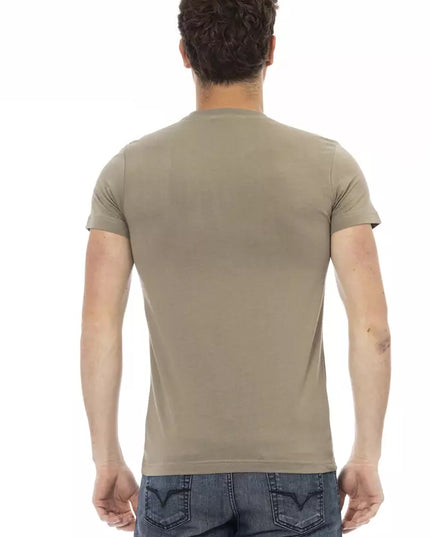 Trussardi Action Green Cotton Men T-Shirt