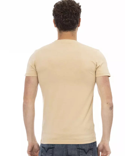 Trussardi Action Beige Cotton Men's T-Shirt