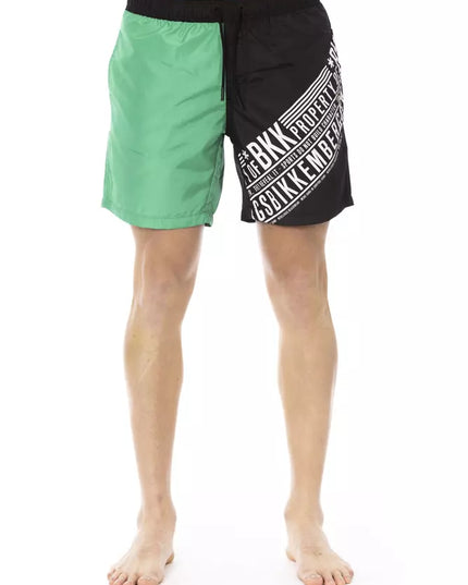 Bikkembergs Green Polyester Men's Swim Short