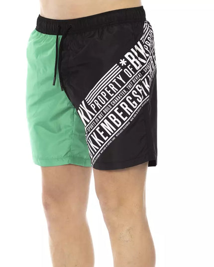 Bikkembergs Green Polyester Men's Swim Short