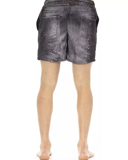 Just Cavalli Black Polyester Men's Swim Short