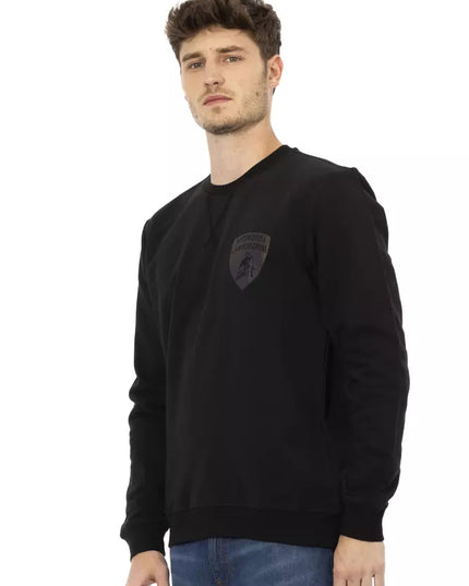 Automobili Lamborghini Black Cotton Men Sweater