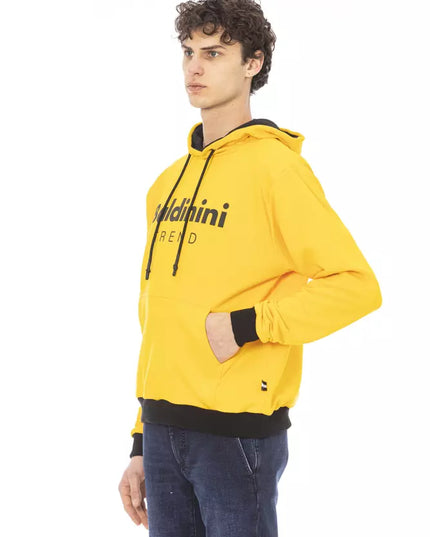 Baldinini Trend Yellow Cotton Men Hoodie