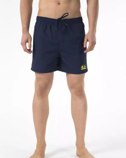 Just Cavalli Blue Nylon Men Swim Short