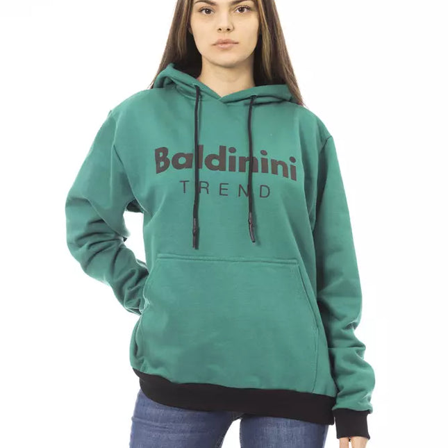 Baldinini Trend Black Cotton Women Hoodie