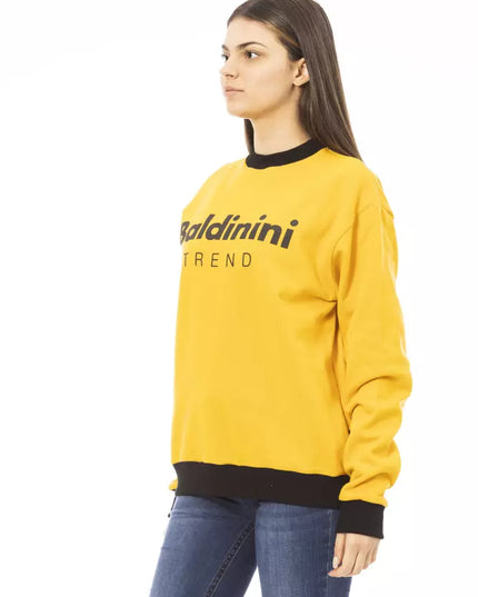 Baldinini Trend Yellow Cotton Women Hoodie