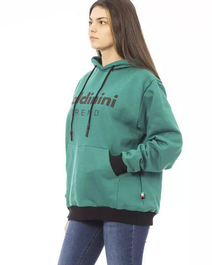 Baldinini Trend Black Cotton Women Hoodie
