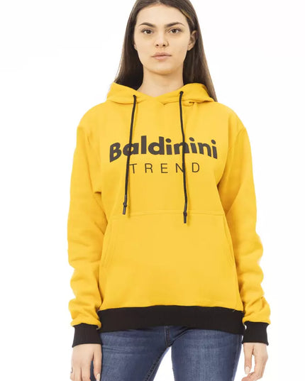Baldinini Trend Yellow Cotton Women Hoodie