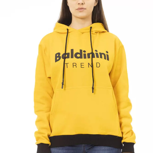 Baldinini Trend Yellow Cotton Women Hoodie