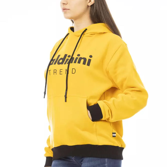 Baldinini Trend Yellow Cotton Women Hoodie