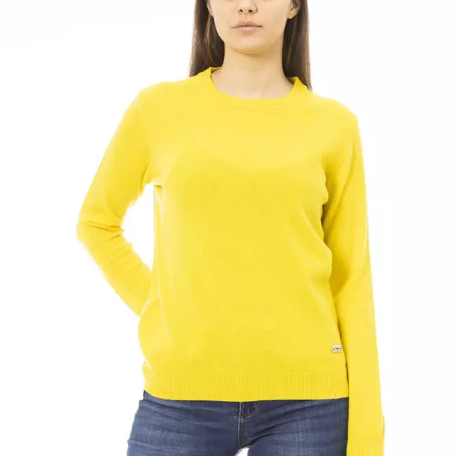 Baldinini Trend Yellow Cashmere Women Sweater